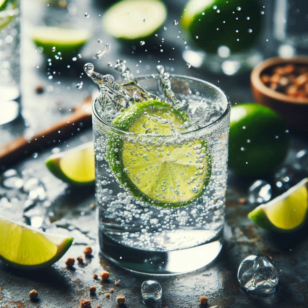 healthy drinks like water with fresh lime